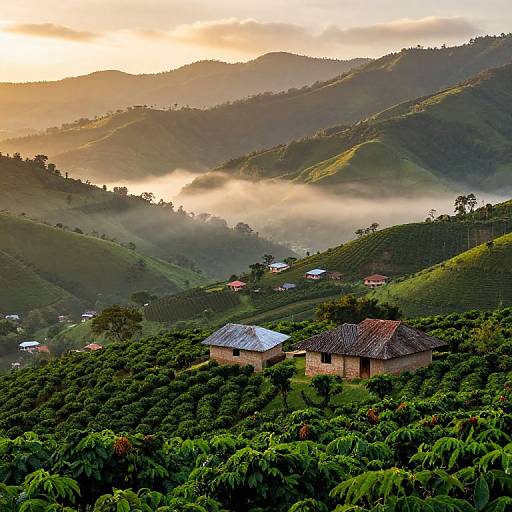 Hyper-Realistic Colombian Sunrise Landscape