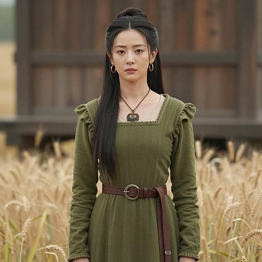 Photorealistic Olive Oyl Costume Portrait