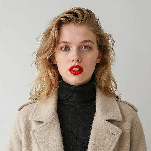 Portrait of a Young Woman in Coat