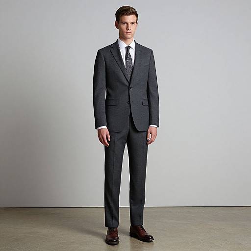 Confident Young Man in Minimalist Studio