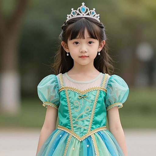 Young Girl in Royal Attire