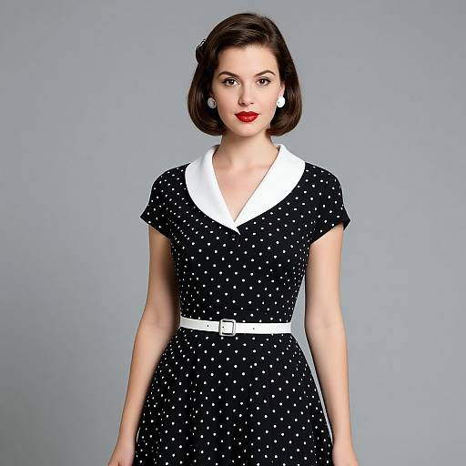 1950s Vintage Style Woman Portrait