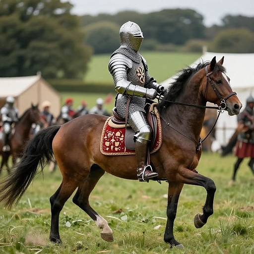 Irish Medieval Knight in Detailed Armor
