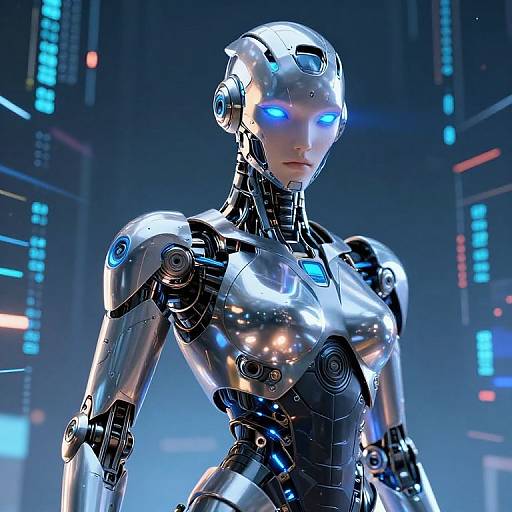 Sci-Fi Android Portrait with Armor