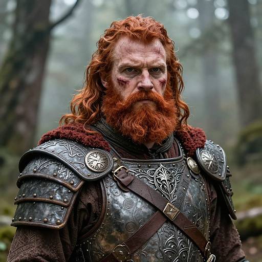 Rugged Male Dwarf Adventurer Portrait