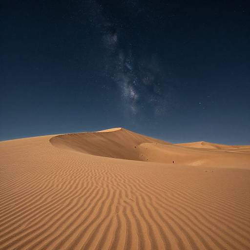 Desert Night's Cosmic Solitude