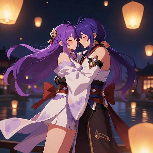 Lantern Embrace - Acheron Star Rail Girl