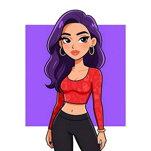 Casual Woman with Stylish Outfit