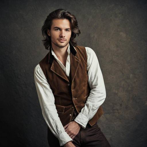 Young Man in Rustic 18th Century Alpine Outfit