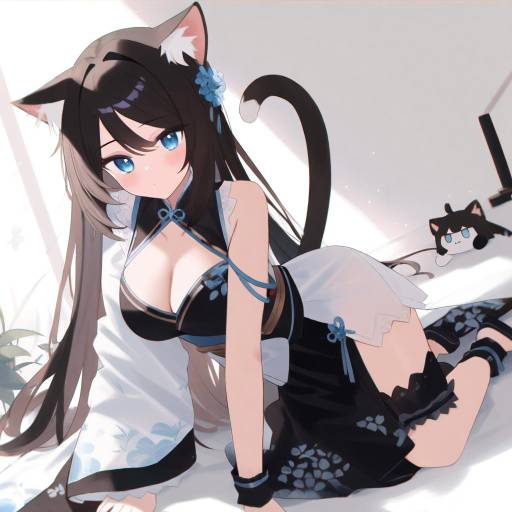 Illustration of Aina (mao lian), original in the style of Hinami047