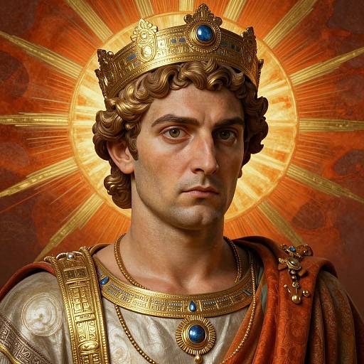 Elagabalus Stylized Solar Emperor Portrait