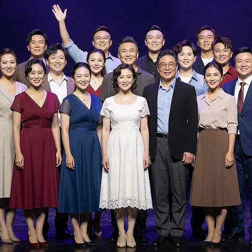 Diverse Cast of Actors on Stage