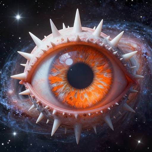 Surreal Cosmic Sentient Eye Artwork
