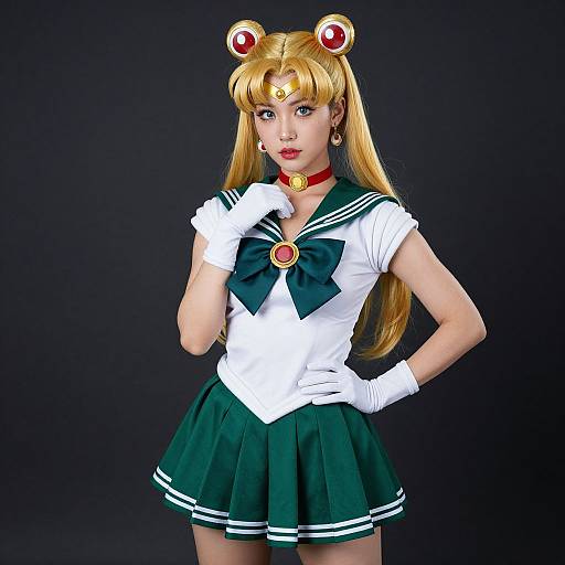 Sailor Moon-Inspired Green Costume