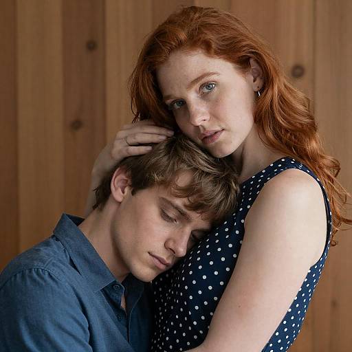 Intimate Embrace of a Couple