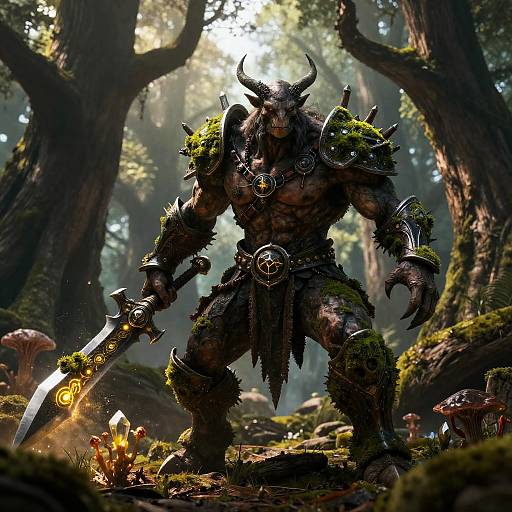 Fae Lichen Stalker with Spore Glaive