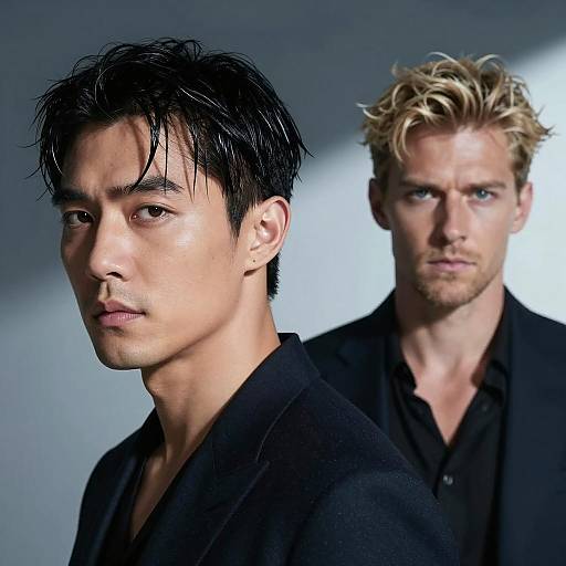 Contrasting Expressions: A Dual Portrait