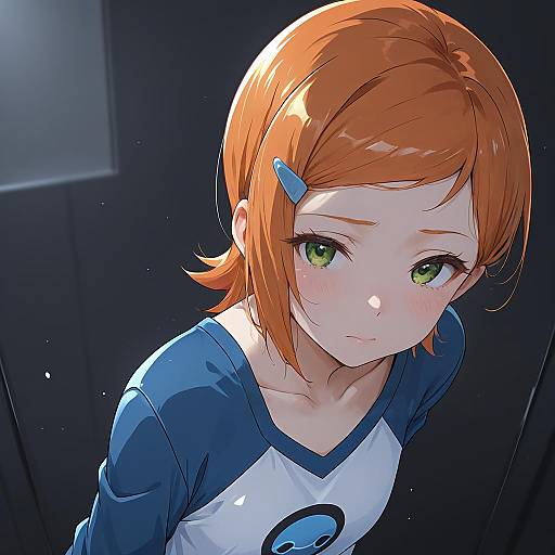 Illustration of Gwen tennyson, ben 10 in the style of Saku (kudrove)