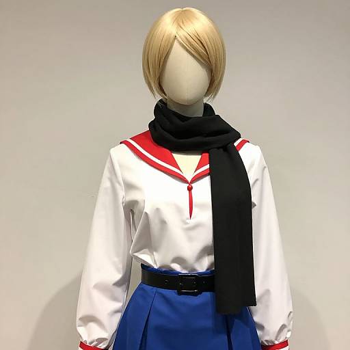 Blonde Mannequin in Stylish Outfit
