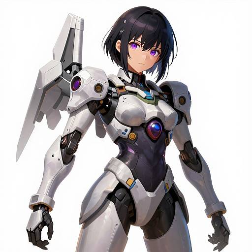 Japanese Girl Mecha Suit Concept Art