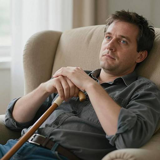 Candid Portrait of a Man Relaxing