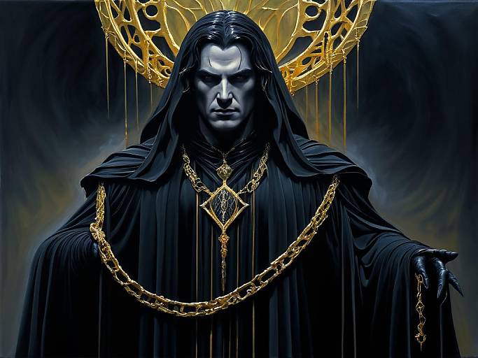 Mysterious Wraith in Shadowy Robes