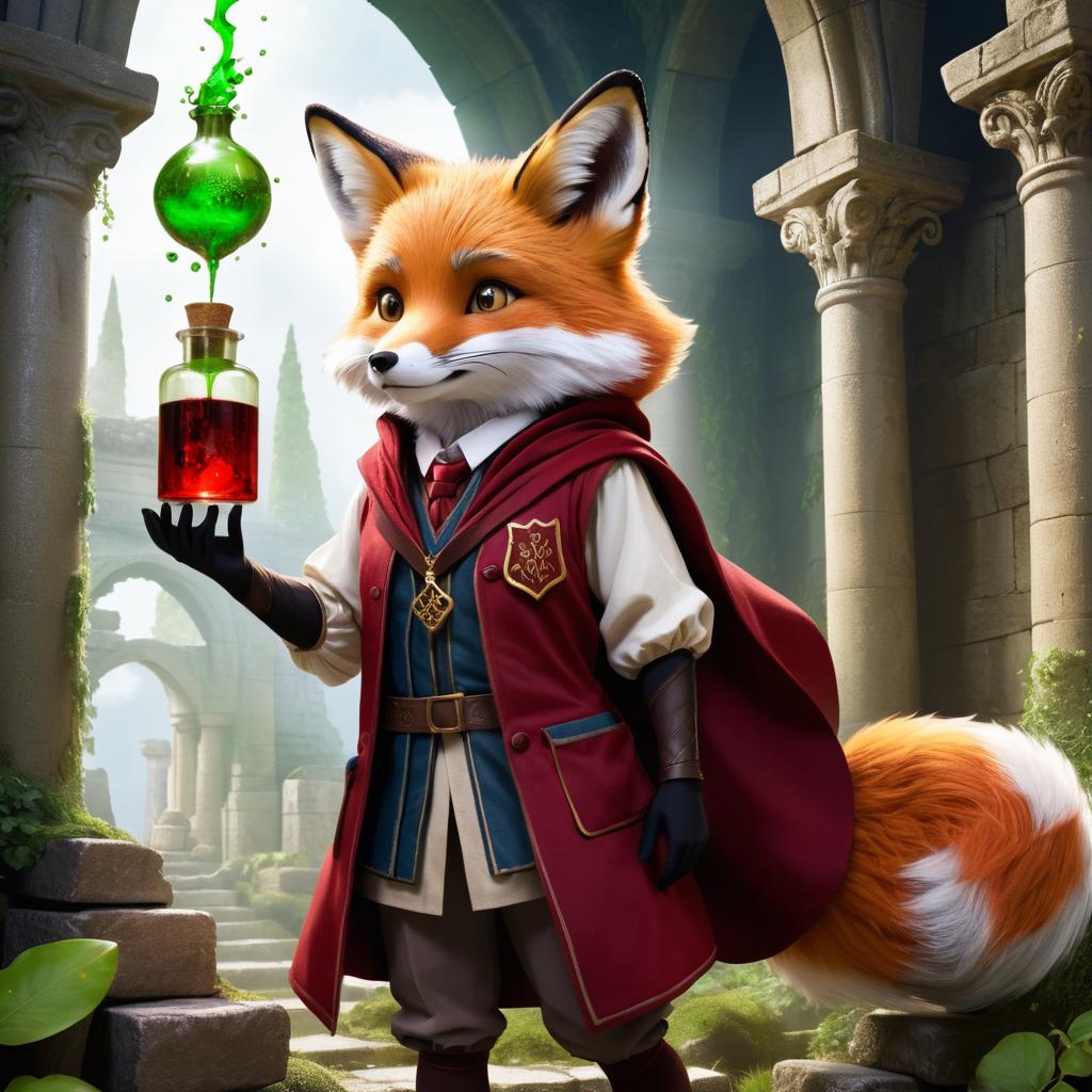 Crimson Fox Hermione in Mystical Ruins