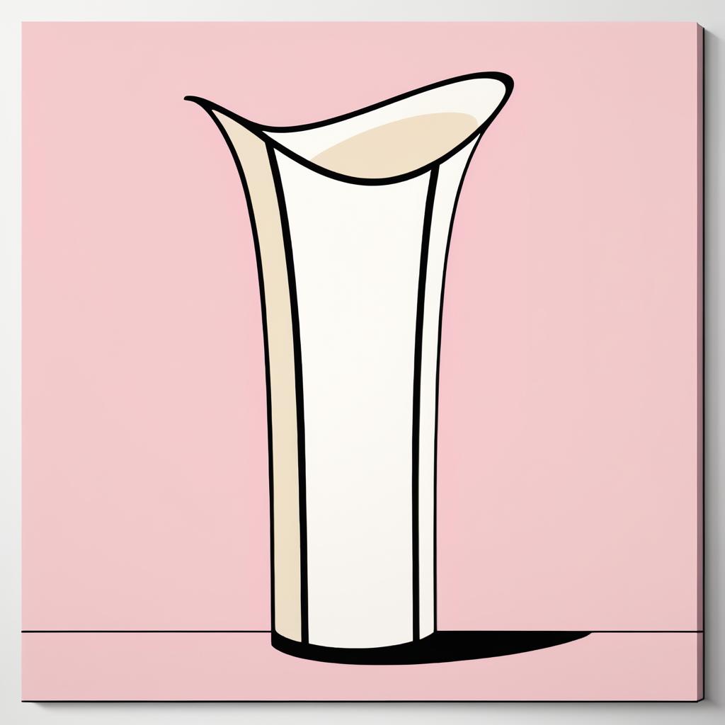 Elegant Vase in Warhol Style