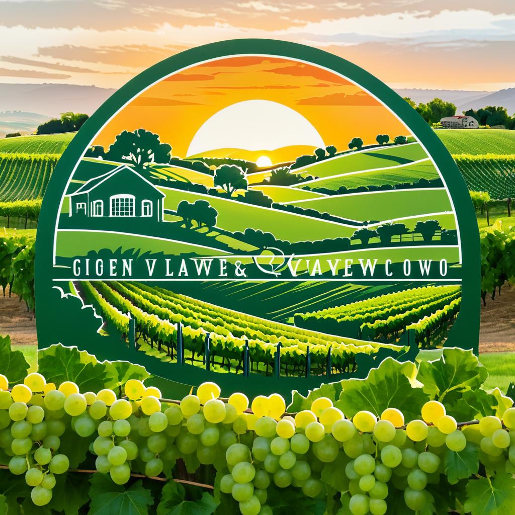 Green Valley Vineyard Logo and Mural Design