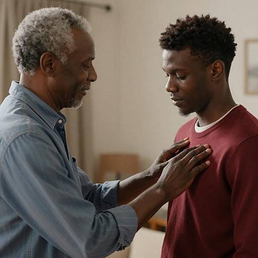 Warm Portrait of Two Generations