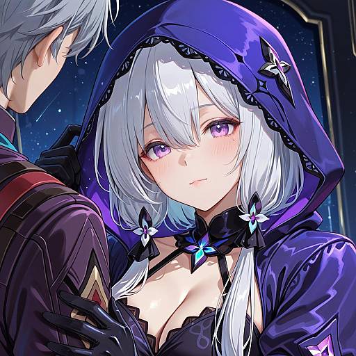 Illustration of Moze (honkai: star rail), honkai (series) in the style of Nanohana (november.)