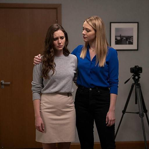 Intimate Moment in a Dim Room