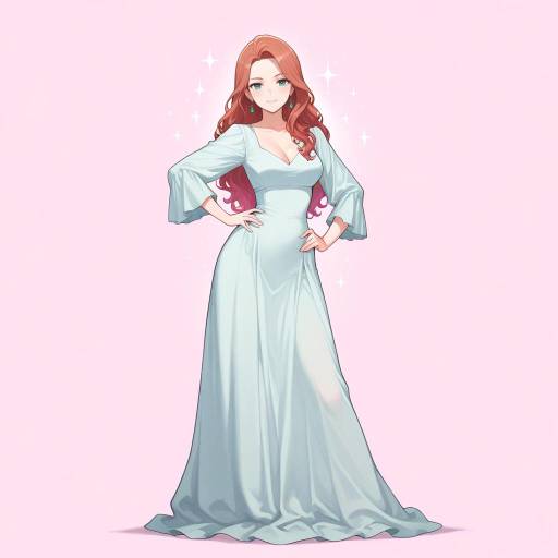 Elegant Lady in Graceful Pose Elegant Lady in Graceful Pose