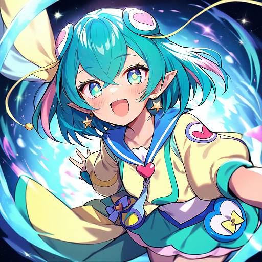 Illustration of Hagoromo lala, precure in the style of Shennai misha