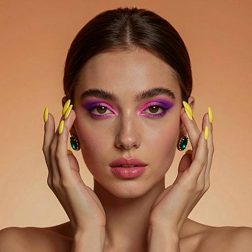 Vibrant Portrait of a Stylish Woman