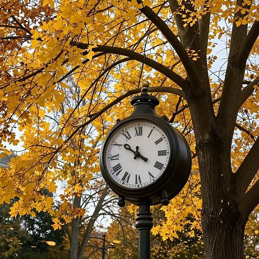 Clockwork Tree in Autumn Time
