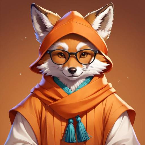 Furry Character with Glasses in Robe