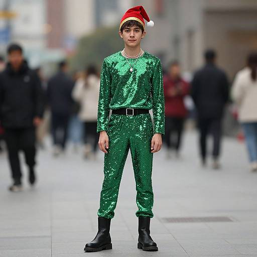Realistic Male in Jingle Jangle Costume