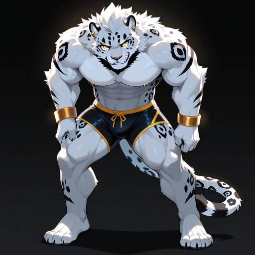 Furry Jaguar Male with Striking Features Furry Jaguar Male with Striking Features