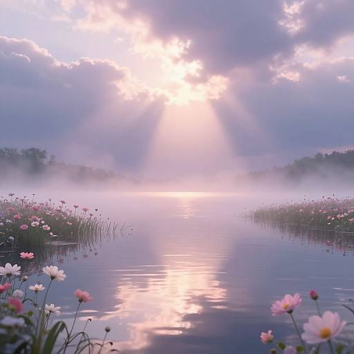 Surreal Dreamy Pastel Landscape