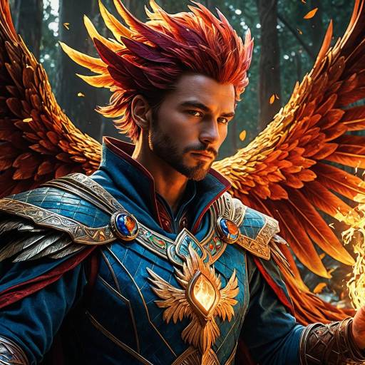 Phoenix Mage Fantasy Portrait