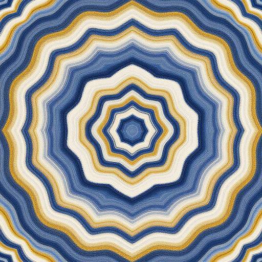 Vibrant Abstract Concentric Wave Pattern