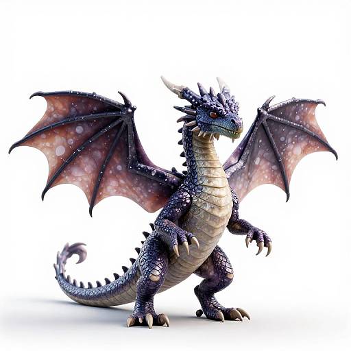 Juvenile Danburite Dragon Testing Wings