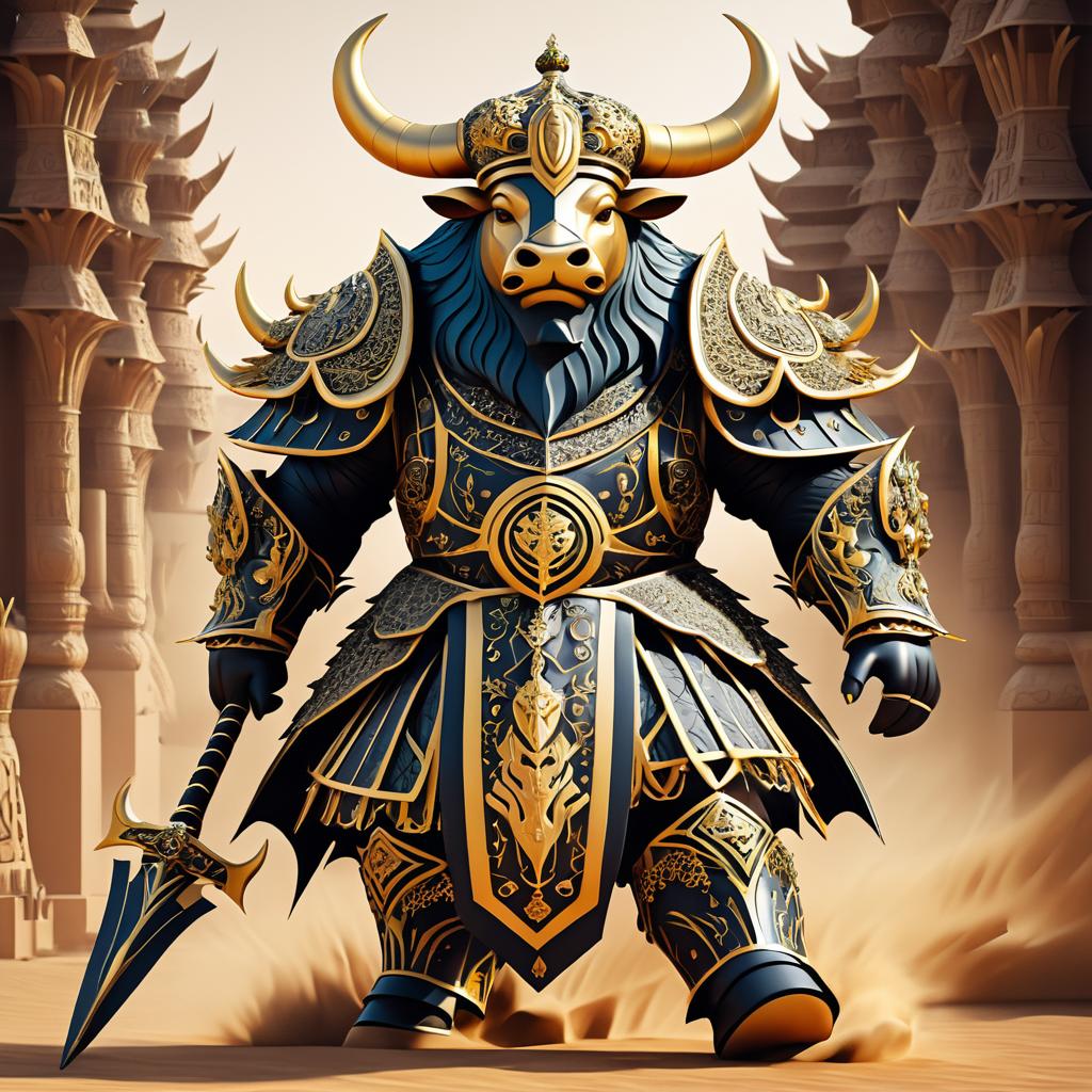 Majestic Bull King in Battle Armor