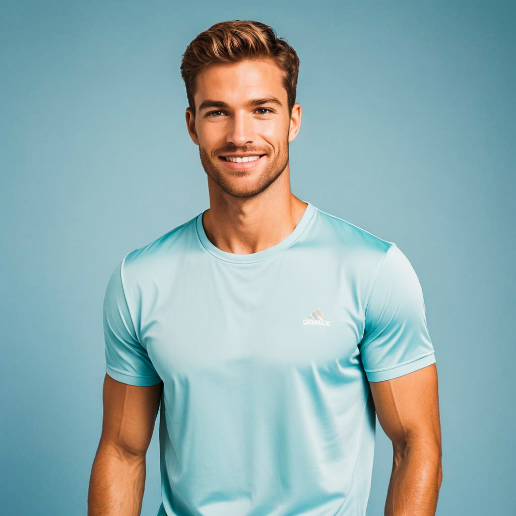 Cheerful Athlete in Relaxed Summer Style