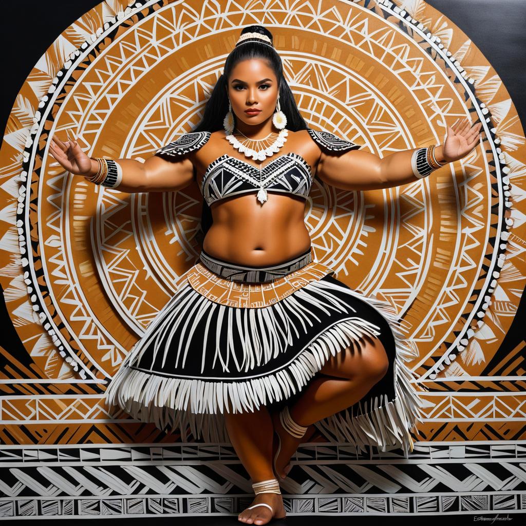 Samoan Dancer: Culture and Elegance Illustrated