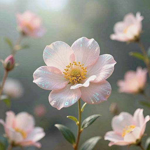 Ethereal AI Flowers in VR Garden