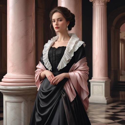 Elegant Classical Woman in Luxurious Style