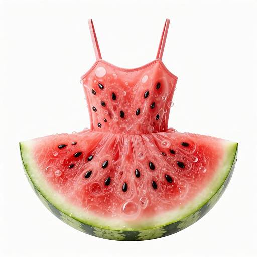 Surreal Watermelon Bubble Dress