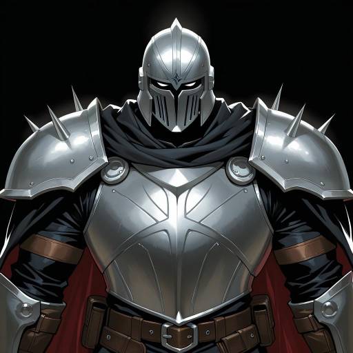 Mysterious Warrior in Silver Armor Mysterious Warrior in Silver Armor